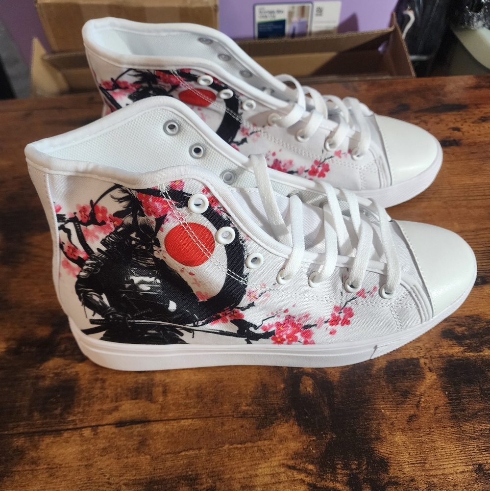 Mulitcolor 7 Japanese Sakur Samurai Men Large Size Outdoor High Top Breathable